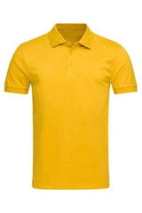 Polo marškinėliai vyrams, geltoni цена и информация | Мужские футболки | pigu.lt