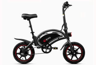 Elektrinis dviratis Dyu 12", juodas kaina ir informacija | Elektriniai dviračiai | pigu.lt