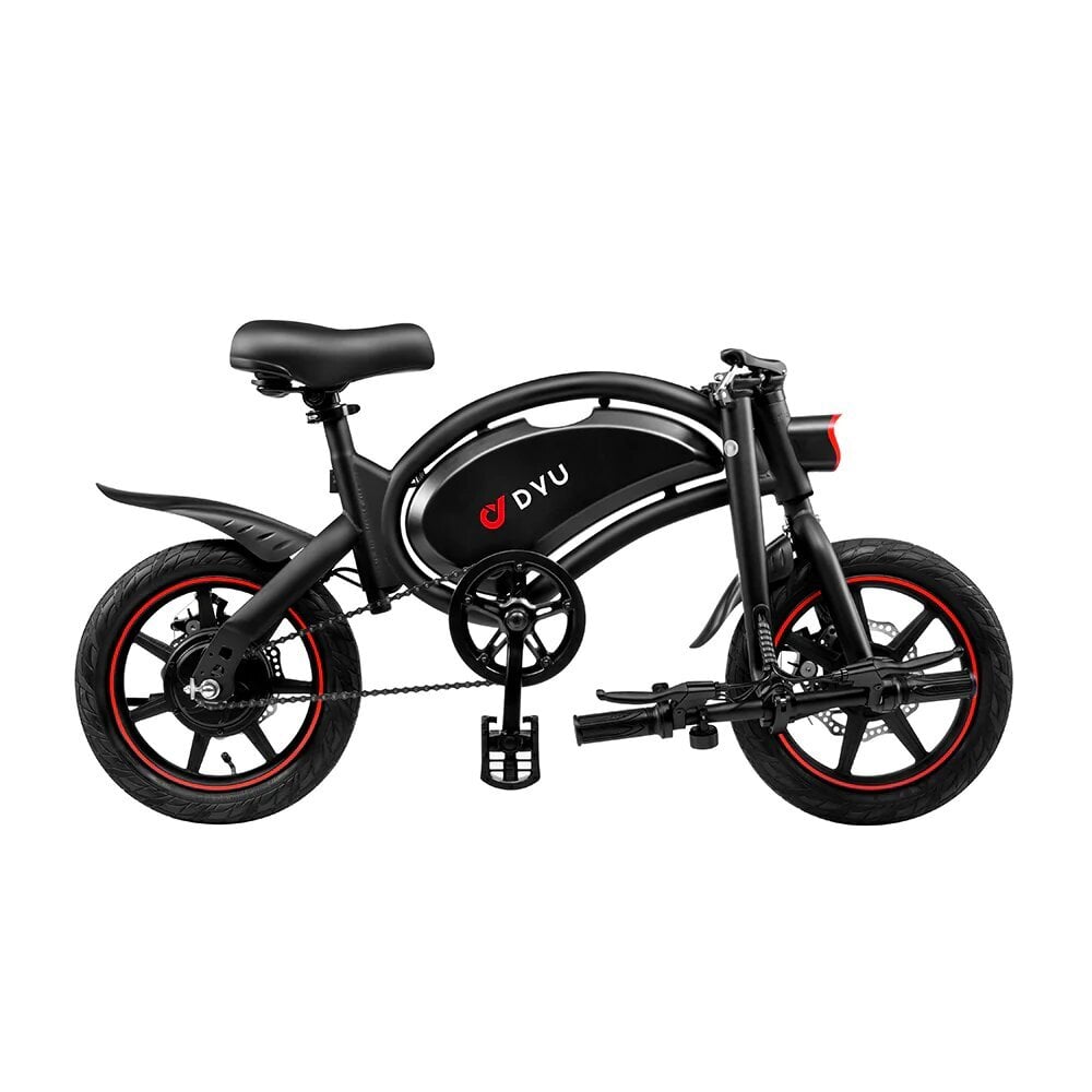 Elektrinis dviratis Dyu 12", juodas цена и информация | Elektriniai dviračiai | pigu.lt