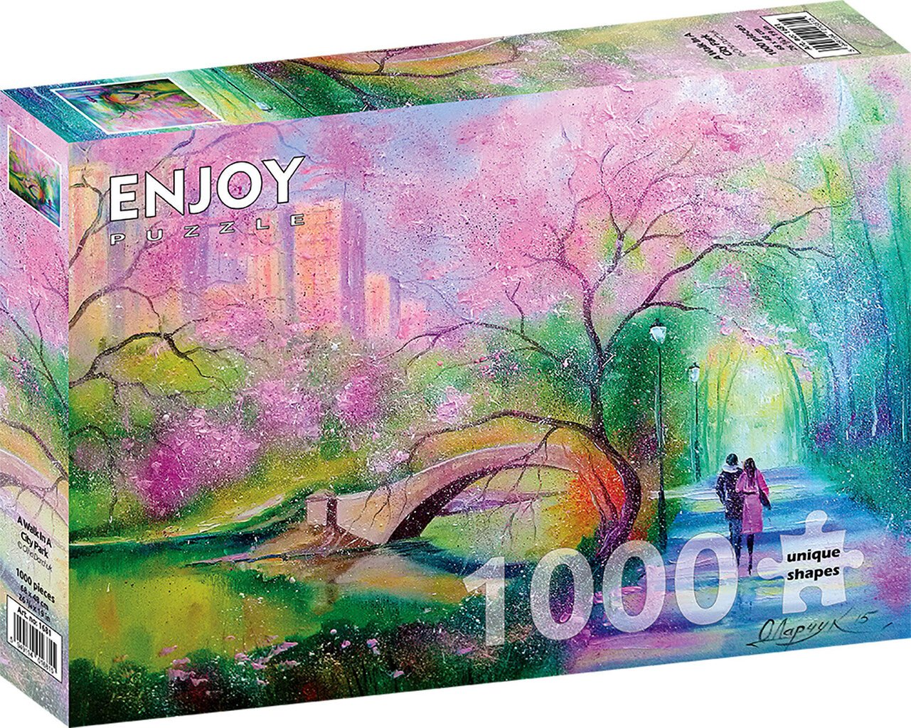 Dėlionė Enjoy Puzzle Pasivaikščiojimas miesto parke, 1000 d. kaina ir informacija | Dėlionės (puzzle) | pigu.lt