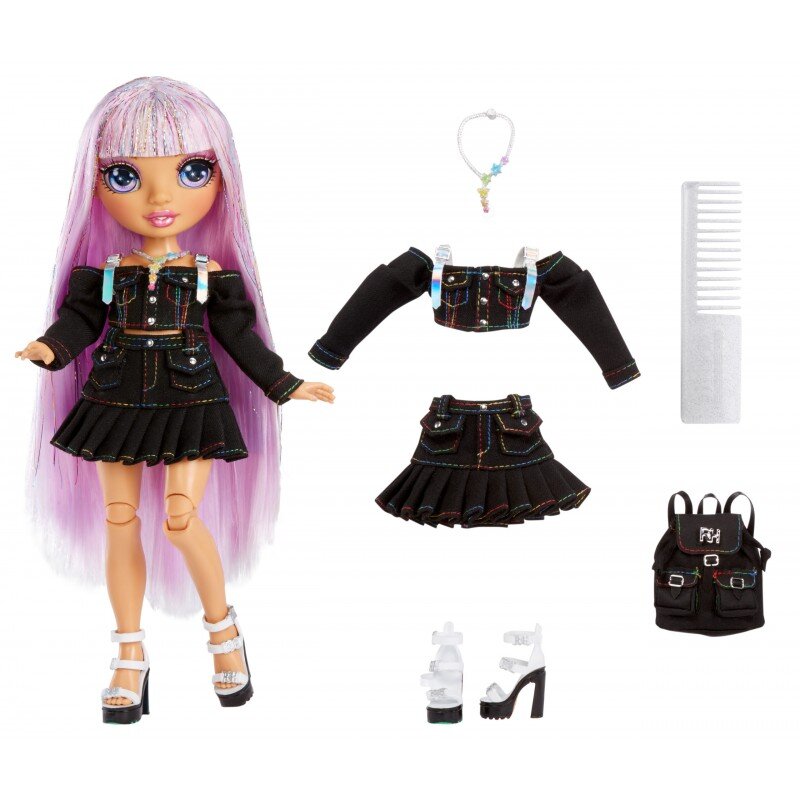Lėlė Rainbow High Junior High Special Edition Doll Avery Styles Rainbow цена и информация | Žaislai mergaitėms | pigu.lt