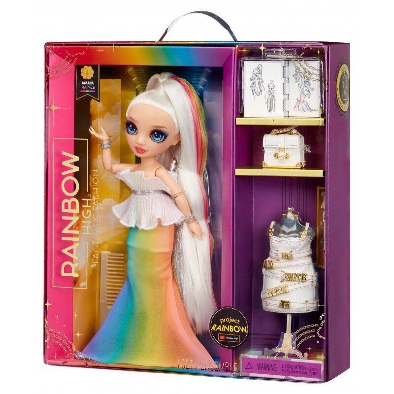 Lėlė Rainbow High Fantastic Fashion Amaya Rainbow kaina ir informacija | Žaislai mergaitėms | pigu.lt