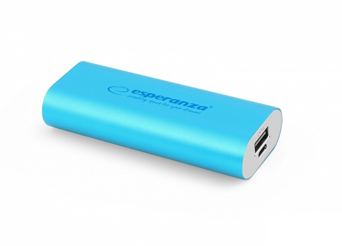 Powerbank Esperanza 4400mAh, Mėlynas kaina ir informacija | Atsarginiai maitinimo šaltiniai (power bank) | pigu.lt