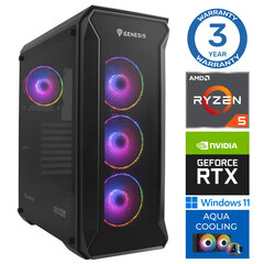 INTOP AQUA Ryzen 5 7600X 32GB DDR5 500SSD M.2 NVME RTX4070 12GB WIN11 цена и информация | Stacionarūs kompiuteriai | pigu.lt