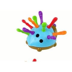 Edukacinis ežiukas su spalvotais spygliais Montessori Lean Toys, 13d. kaina ir informacija | Lavinamieji žaislai | pigu.lt