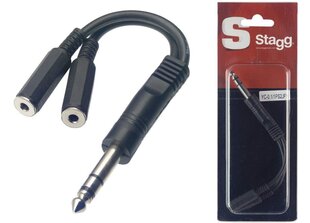 Stagg, 3.5 mm, 6.3 mm, 0.1m kaina ir informacija | Kabeliai ir laidai | pigu.lt