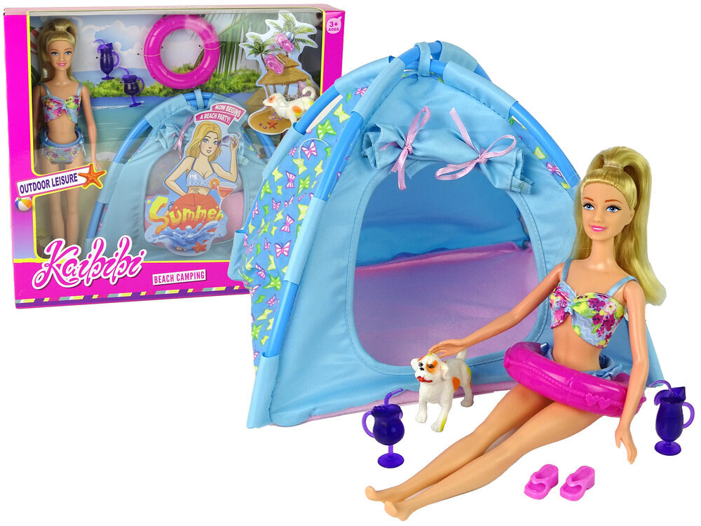 Lėlių stovyklavimo rinkinys Kaibibi цена и информация | Žaislai mergaitėms | pigu.lt