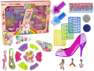 Nagų ir papuošalų rinkinys Lean Toys kaina ir informacija | Žaislai mergaitėms | pigu.lt