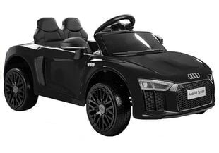 Vienvietis vaikiškas elektromobilis Audi R8 Spyder, juodas kaina ir informacija | Elektromobiliai vaikams | pigu.lt