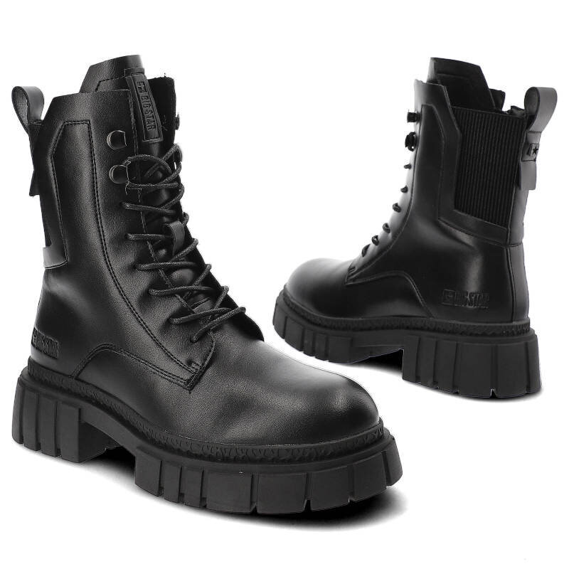 Auliniai batai moterims Big Star MM274581 13467, juodi kaina ir informacija | Aulinukai, ilgaauliai batai moterims | pigu.lt