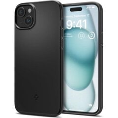 Spigen Thin Fit iPhone 15 6.1" czarny|black ACS06776 цена и информация | Чехлы для телефонов | pigu.lt