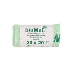 Biomat kompostuojami šiukšlių maišai, 20 L, 20 vnt. цена и информация | Мешки для мусора | pigu.lt