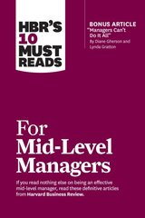 HBR's 10 Must Reads for Mid-Level Managers kaina ir informacija | Ekonomikos knygos | pigu.lt