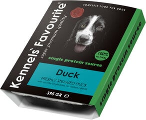 Kennels' Favourite Duck šunims su antiena, super premium klasės, 395g kaina ir informacija | Konservai šunims | pigu.lt