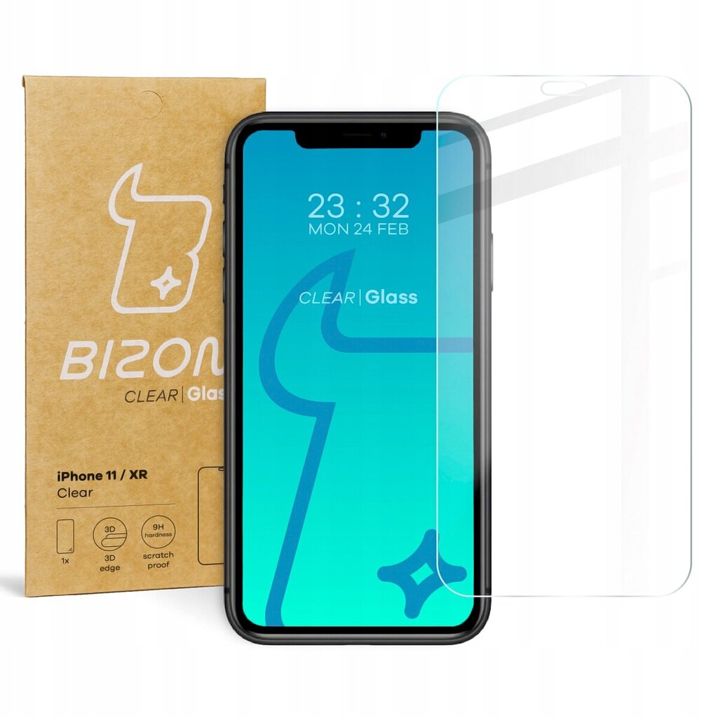 Bizon Clear Tempered Glass 5903896180663 цена и информация | Apsauginės plėvelės telefonams | pigu.lt