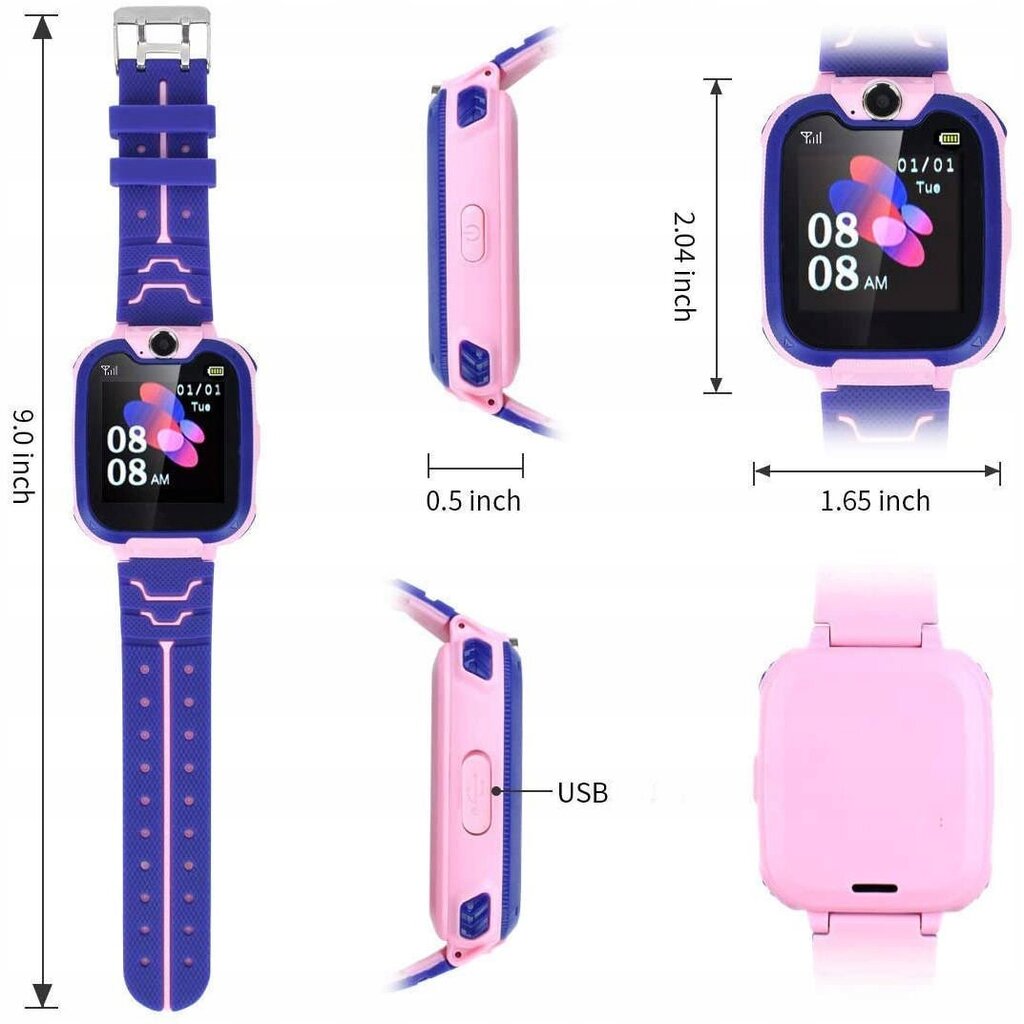 Q12 Pink kaina ir informacija | Išmanieji laikrodžiai (smartwatch) | pigu.lt