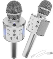 Микрофон для караоке с эффектами изменения голоса WS-858 цена и информация | Развивающие игрушки | pigu.lt