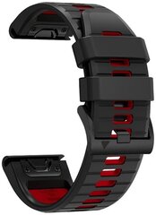 Tech-Protect watch strap IconBand Pro Garmin fenix 3/5X/3HR/5X Plus/6X/6X Pro/7X, black/red цена и информация | Аксессуары для смарт-часов и браслетов | pigu.lt