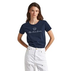 Marškinėliai moterims Pepe Jeans 82084, mėlyni kaina ir informacija | Marškinėliai moterims | pigu.lt