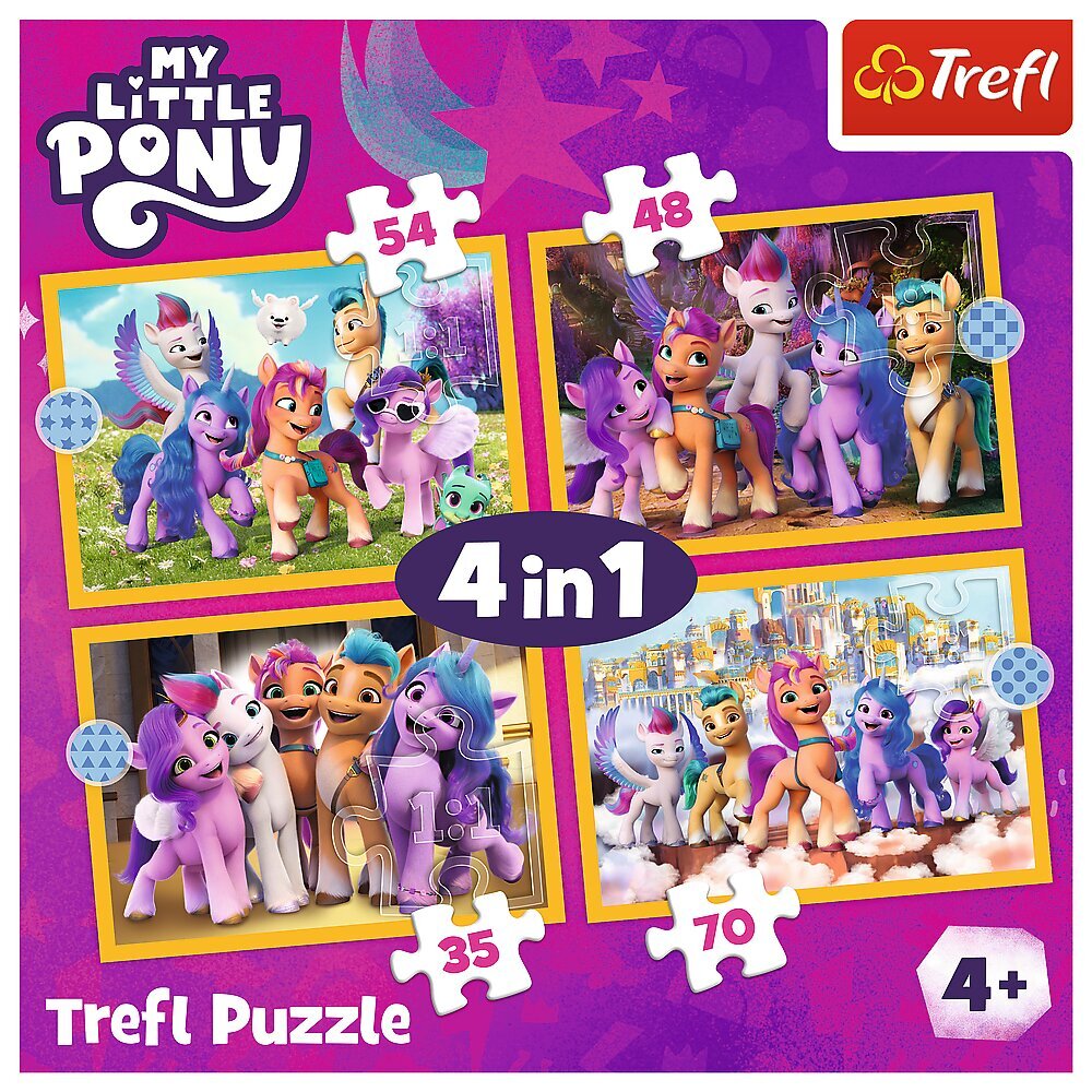 Dėlionė su poniais Trefl My little pony, 204 d. kaina ir informacija | Dėlionės (puzzle) | pigu.lt