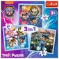 Dėlionių rinkinys Trefl Paw Patrol 3in1 kaina ir informacija | Dėlionės (puzzle) | pigu.lt