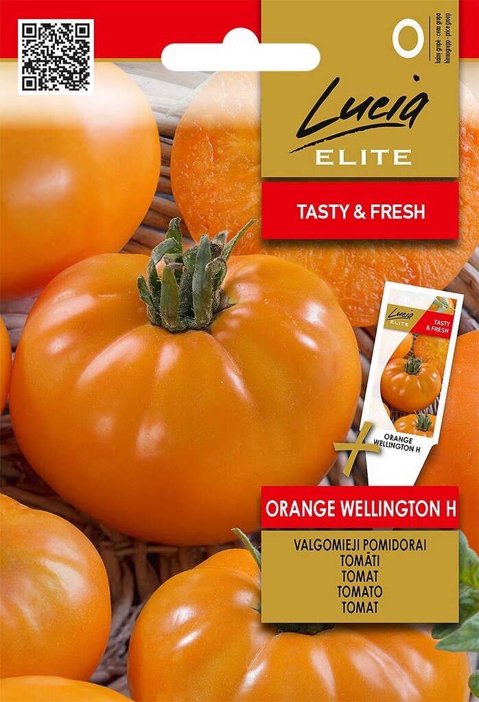 Valgomieji pomidorai Orange Wellington H Lucia Elite kaina ir informacija | Daržovių, uogų sėklos | pigu.lt