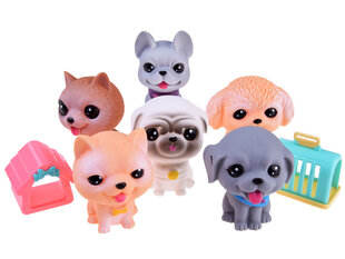 Резиновые фигурки набор из 6 штук, щенки цена и информация | Игрушки для девочек | pigu.lt