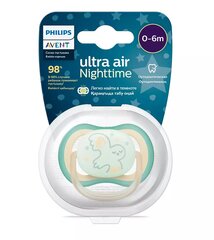 Ночная соска Philips Avent Ultra Air SCF377/01, 0-6 мес. цена и информация | Пустышки | pigu.lt