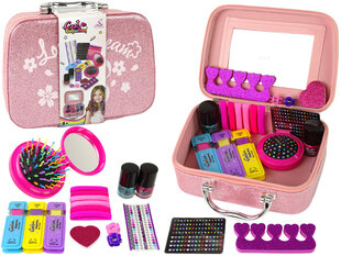 Nagų ir plaukų dekoravimo rinkinys, rožinis kaina ir informacija | Žaislai mergaitėms | pigu.lt