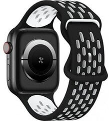 Beline pasek Apple Watch New Sport Silicone 42|44|45|49mm czarno-biały black|white box цена и информация | Аксессуары для смарт-часов и браслетов | pigu.lt