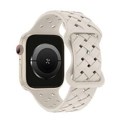 Beline pasek Apple Watch Silicone Woven 38|40|41mm beżowy |starlight box цена и информация | Аксессуары для смарт-часов и браслетов | pigu.lt