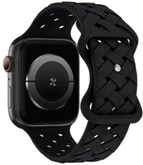 Beline pasek Apple Watch Silicone Woven 42|44|45|49mm czarny |black box цена и информация | Аксессуары для смарт-часов и браслетов | pigu.lt