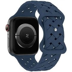 Beline pasek Apple Watch Silicone Woven 42|44|45|49mm niebieski |deep blue box цена и информация | Аксессуары для смарт-часов и браслетов | pigu.lt