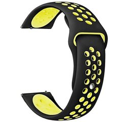 Beline pasek Watch 20mm Sport Silicone czarno-żółty black|yellow box цена и информация | Аксессуары для смарт-часов и браслетов | pigu.lt