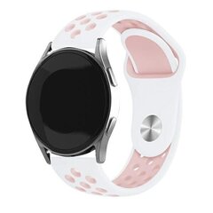 Beline pasek Watch 22mm Sport Silicone biało-różowy  white|pink box цена и информация | Аксессуары для смарт-часов и браслетов | pigu.lt