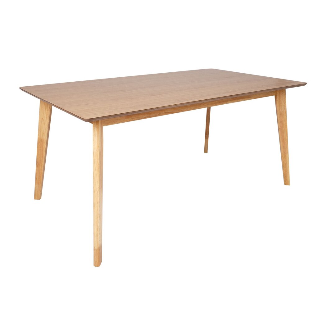 Valgomojo stalas Home4You Lena 160x90x74 cm, rudas kaina ir informacija | Virtuvės ir valgomojo stalai, staliukai | pigu.lt