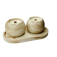 ARRK aromatinių sojų vaško žvakių komplektas Cashmere, 2x40g цена и информация | Подсвечники, свечи | pigu.lt