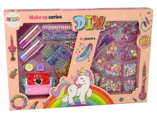 Spalvingas makiažo ir papuošalų rinkinys Lean Toys kaina ir informacija | Žaislai mergaitėms | pigu.lt