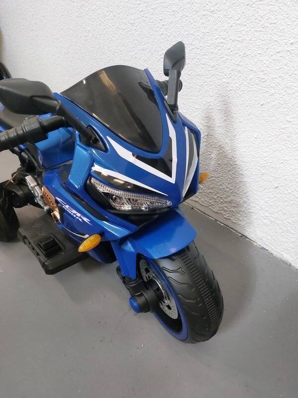 Vienvietis vaikiškas motociklas T1100/N, mėlynas kaina ir informacija | Elektromobiliai vaikams | pigu.lt