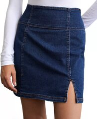 Free People Женщины Holding Onto The Dream OB1230090 джинсовые юбки Голубой Denim Blue US 4, цена и информация | Юбки | pigu.lt