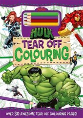 Marvel Avengers Hulk: Tear Off Colouring kaina ir informacija | Knygos mažiesiems | pigu.lt