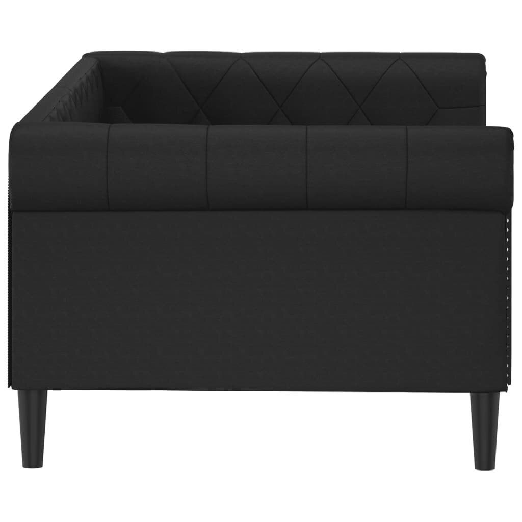 Sofa-lova vidaXL, 80x200 cm, juoda kaina ir informacija | Lovos | pigu.lt