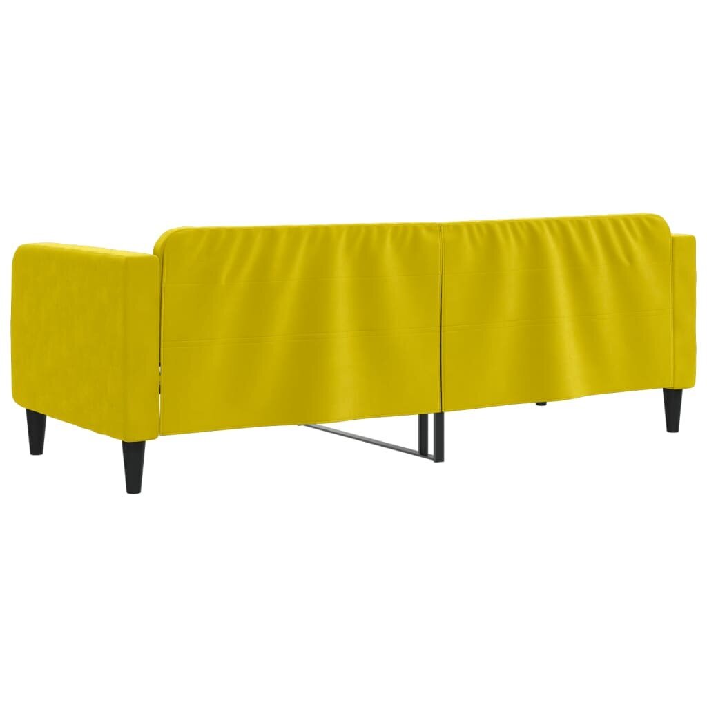 Sofa-lova vidaXL, 80x200 cm, geltona kaina ir informacija | Lovos | pigu.lt