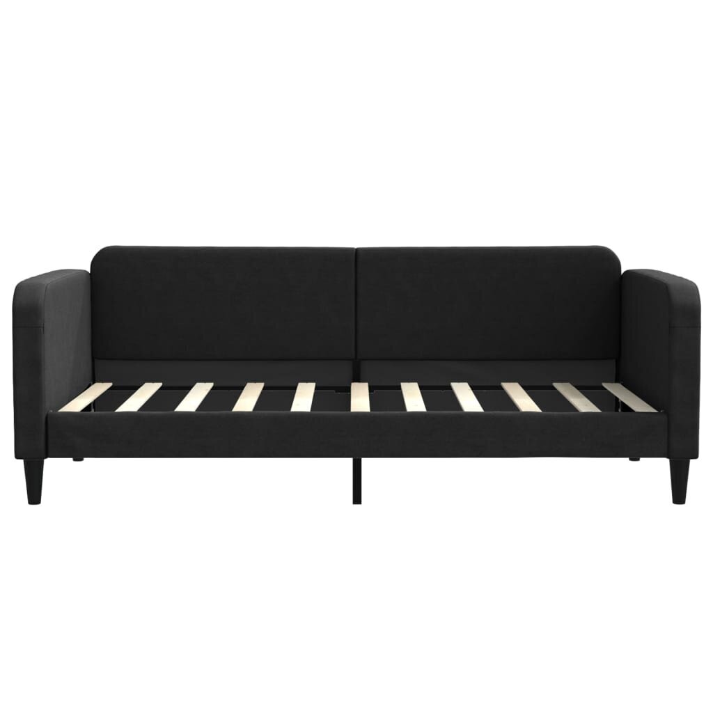 Sofa-lova vidaXL, 90x190 cm, juoda kaina ir informacija | Lovos | pigu.lt