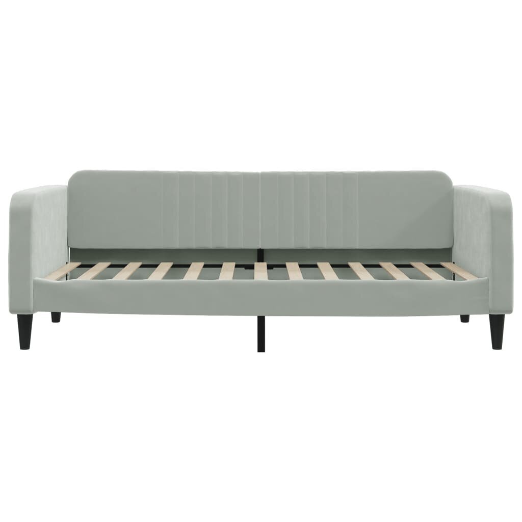 Sofa-lova vidaXL, 90x200 cm, pilka kaina ir informacija | Lovos | pigu.lt