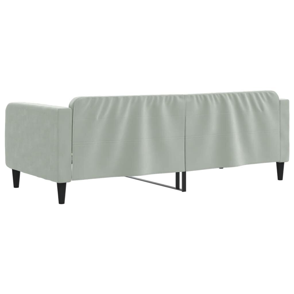 Sofa-lova vidaXL, 90x200 cm, pilka kaina ir informacija | Lovos | pigu.lt