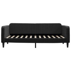 Sofa-lova vidaXL, 90x200 cm, juoda kaina ir informacija | Lovos | pigu.lt