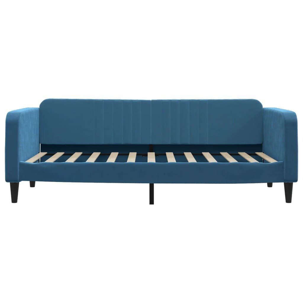 Sofa-lova vidaXL, 90x200 cm, mėlyna kaina ir informacija | Lovos | pigu.lt