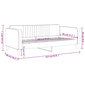Sofa-lova vidaXL, 80x200 cm, pilka цена и информация | Lovos | pigu.lt