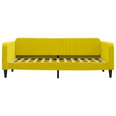 Sofa-lova vidaXL, 90x200 cm, geltona цена и информация | Кровати | pigu.lt